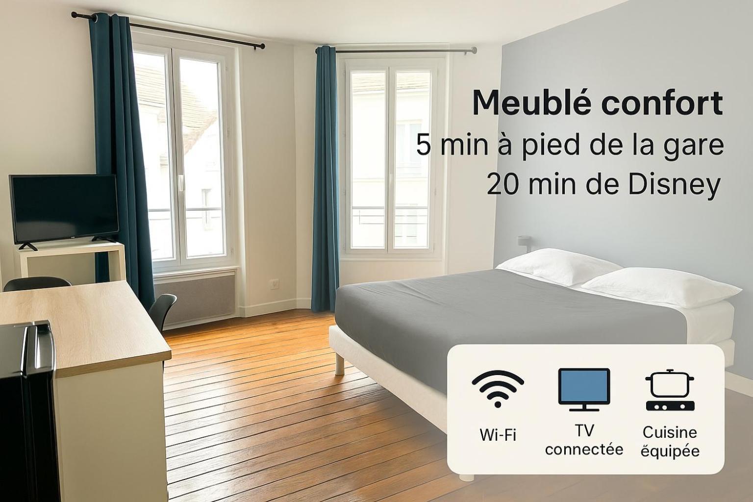Appartement Maciet 2- Centre Ville Meaux-Gare-Disney מראה חיצוני תמונה